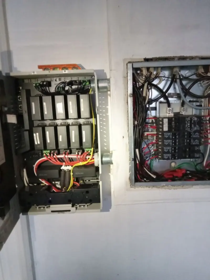 Electrical panel upgrade completed for Indoor Lighting Installation in Hampton